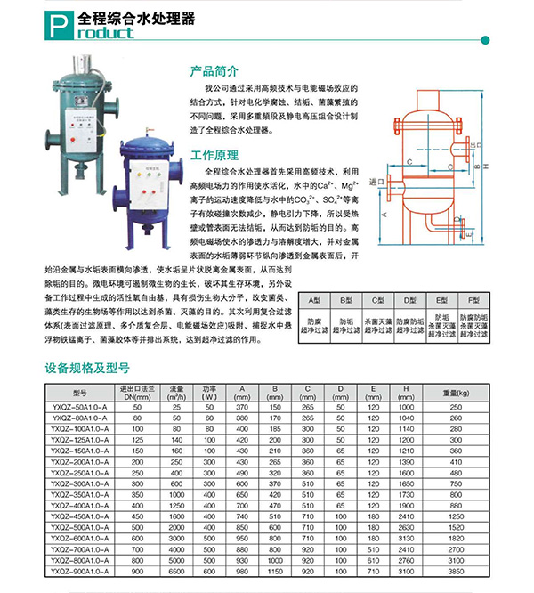 全程综合水处理器